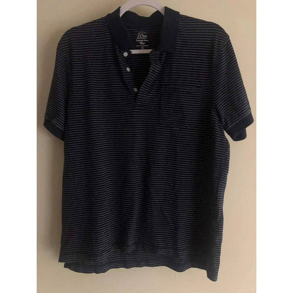 J.Crew Men’s Polo Shirt Pique cotton Large